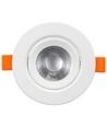 7W Ø10cm LED innfellingsspot - Hull: Ø8 cm, Mål: Ø10 cm, Innebygd driver
