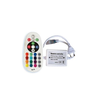 8x16 RGB controller til Neon Flex LED - Inkl. endeplugg, radiostyrt, 230V
