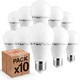 10 stk E27 9W LED-pære - 200 grader