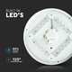V-Tac rund 36W LED taklampe - 3i1 valgfri lysfarge, Ø48cm, 230V, inkl. lyskilde