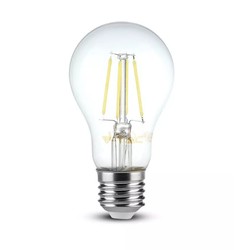E27 LED V-Tac 8W LED pære - Karbon filamenter, varm hvit, E27