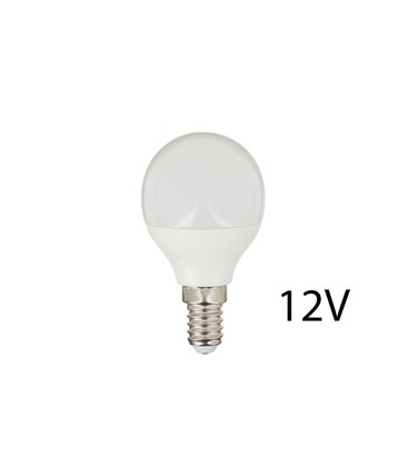 4W LED pære - P45, E14, 12V DC