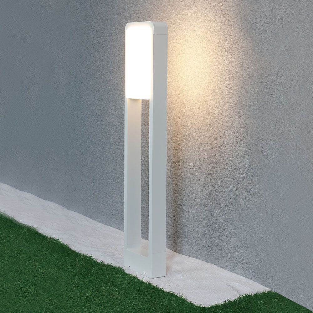V-Tac 10W LED hage lampe - Hvit, 80 cm, IP65, 230V - Dimbar : Ikke dimbar, Farge på huset : Hvit, Kulør : Nøytral
