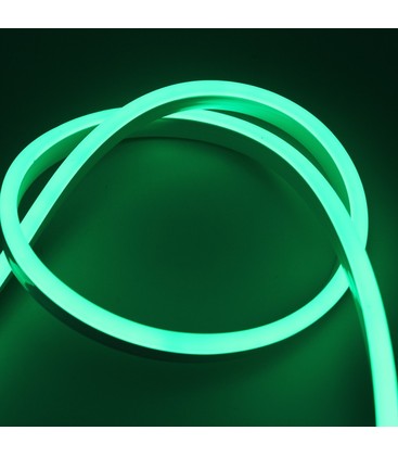 Grønn 8x16 Neon Flex LED - 8W per meter, IP67, 230V