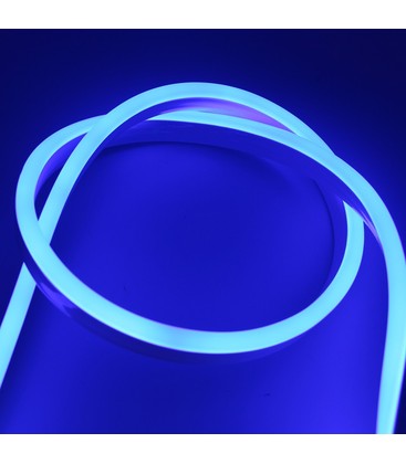 Blå 8x16 Neon Flex LED - 8W per meter, IP67, 230V