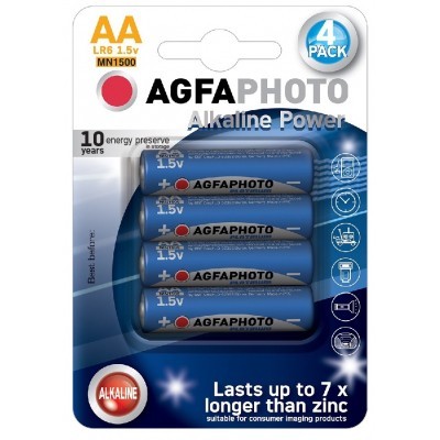Bilde av Aa 4-pak Agfaphoto Batteri - Alkaline, 1,5v