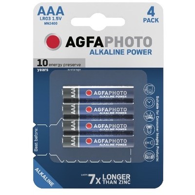 Bilde av Aaa 4-pak Agfaphoto Batteri - Alkaline, 1,5v