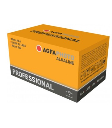 AAA 40-pak AgfaPhoto Professional batteri - Alkaline, 1,5V