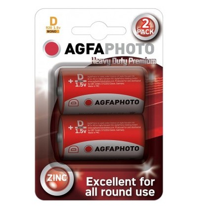 D/MN1300 2-pak AgfaPhoto batteri - Alkaline, 1,5V