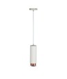 Outlet: V-Tac moderne pendellampe - Hvit med rosegull, Ø8 cm, GU10