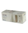 Outlet: V-Tac moderne pendellampe - Hvit med rosegull, Ø8 cm, GU10