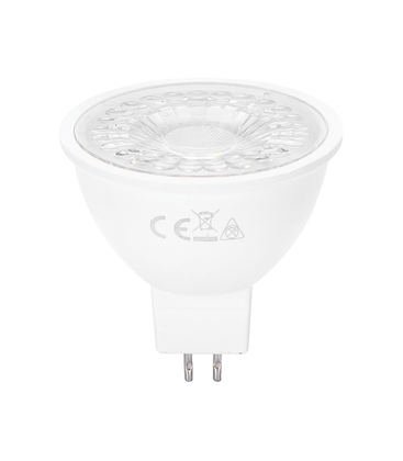 Outlet: LED spot GU5.3, MR16 LED - 6W erstatter 30W, 3000K varmt hvitt lys