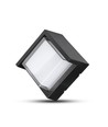 7W Vegglampe - IP65 utendørs, firkantet, sort, inkl. lyskilde