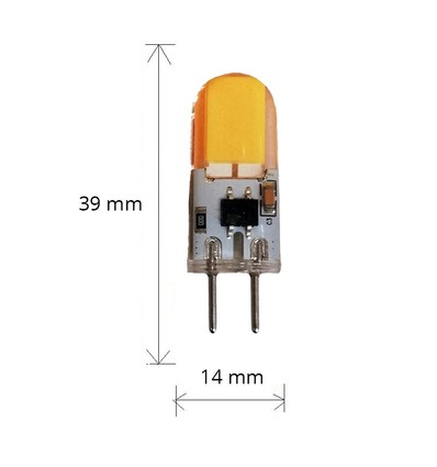 LEDlife KAPPA3 LED pære - 1,6W, dimbar, 12V-24V DC, GY6.35
