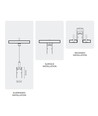 Spectrum SHIFT skinne - 1 meter, Hvit