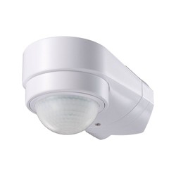 Utendørs vegglampe V-Tac bevegelsessensor - LED vennlig, hvit, justerbar vinkel, PIR infrarød, IP65 utendørs