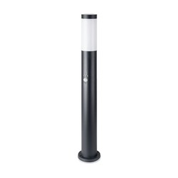 Hagelamper V-Tac svart hage lampe - 80 cm, IP44 utendørs, PIR sensor, E27 fatning, uten lyskilde