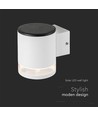 0,55W Solcelle vegglampe LED - IP54, Hvit