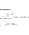 Meanwell LCM-40DA DALI dimbar driver til LED panel - Med Dali interface + push dim, passer våre 29W LED paneler