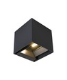 3W Solcelle vegglampe LED - IP65, sort, sensor