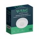 V-Tac LED bevegelsessensor for montering - LED-vennlig, hvit, PIR infrarød, IP20 innendørs
