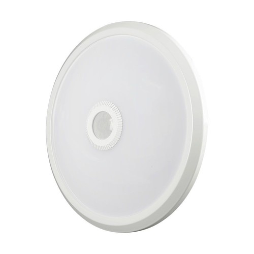 V-Tac 12W LED sensorlampe, CCT - Samsung LED chip, PIR sensor, IP20 innendørs, 230V, inkl. lyskilde