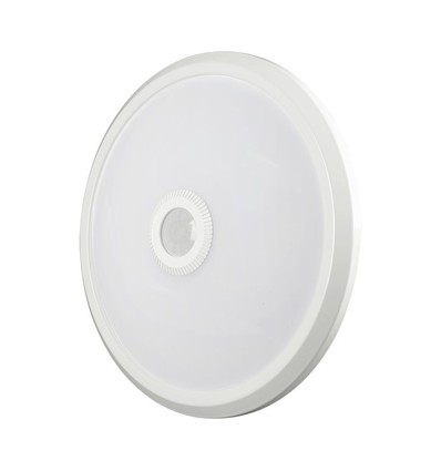 V-Tac 12W LED sensorlampe, CCT - Samsung LED chip, PIR sensor, IP20 innendørs, 230V, inkl. lyskilde