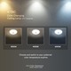 V-Tac 3i1 12W LED sensorlampe - Samsung LED chip, PIR sensor, IP20 innendørs, 230V, inkl. lyskilde