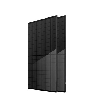 400W Tier 1 Helsvart solcellepanel mono - Sort-i-svart helsvart, half-cut panel v/6 stk.