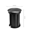 Lukka Connect GU10 250V IP67 Ø108x140 grå rundt, innfellingsspot, gjennomkoblet, uten lyskilde