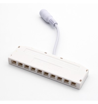Dupont-fordeler DC til 10x Dupont - Hub med 10 utganger