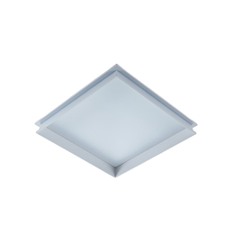  Takvindusramme for 60x60 LED panel - Fin takvinduseffekt, hvit kant