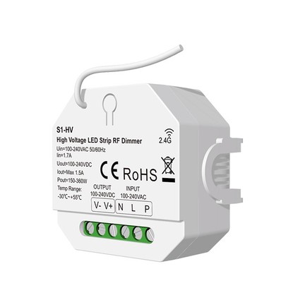 LEDlife rWave 230V LED strips dimmer - RF, push-dim, 360W