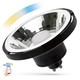 10W Svart Smart Home LED spot - Tuya/Smart Life, Google Home, Amazon Alexa kompatibel, GU10 AR111