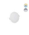 6W Smart home LED innfellingspanel - Mål: Ø11,2 cm, Tuya/Smart Life, Google Home og app, hull: Ø10,5 cm