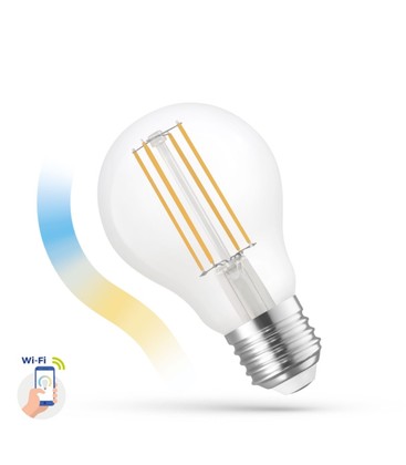 5W Smart Home LED pære - Tuya/Smart Life, virker med Google Home, Alexa og smartphones, A60, E27