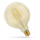 E27 5W LED globepære - Kultråd, 12,5 cm, ravfarget glass, ekstra varm