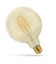 5W LED globepære - Karbon filamenter, 12,5 cm, rav farget glas, ekstra varm, E27