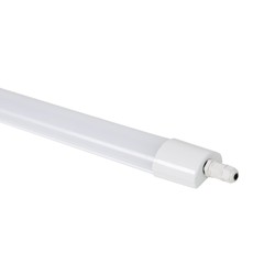 Med LED - Lysrør armatur Limea slim vanntett 45W komplett LED armatur - 150 cm, gjennomgangskobling, IP65, 230V
