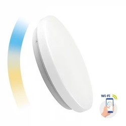 WiFi 24W Smart Home rund LED taklampe - Tuya/Smart Life, virker med Google Home, Alexa og smartphones, Ø39cm, 230V