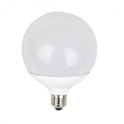 E27 Globe LED pærer Restsalg: V-Tac 18W LED globepære - Ø12 cm, E27