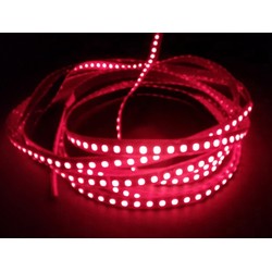 Spesifikk bølgelengde LED Rød 670 mn 4,8W/m 24V LED stripe - 5m, IP20, 60 LED per meter