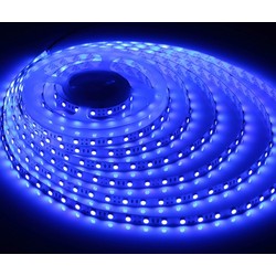Spesifikk bølgelengde LED Blå 450 nm 4,8W/m 12V LED stripe - 5m, IP20, 60 LED per meter
