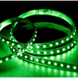 Spesifikk bølgelengde LED Grønn 525 nm 4,8W/m 12V LED stripe - 5m, IP20, 60 LED per meter
