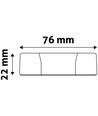 Ø22 cm LED innfellingspanel, 18W - Hull: Ø20,2 cm