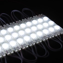 LED modul 12V/24V Vanntett kald hvit LED modul - 1,1W pr hver, IP66, 12V, Perfekt for skilt og spesialløsninger