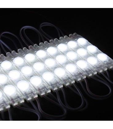 Vanntett kald hvit LED modul - 1,1W pr hver, IP66, 12V, Perfekt for skilt og spesialløsninger
