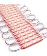 1,1W pr. stk. Vanntett rød LED-modul - 12V DC, IP66, perfekt for skilt og spesialløsninger