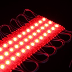 LED modul 12V/24V Vanntett rød LED modul - 1,1W pr hver, IP66, 12V, Perfekt for skilt og spesialløsninger