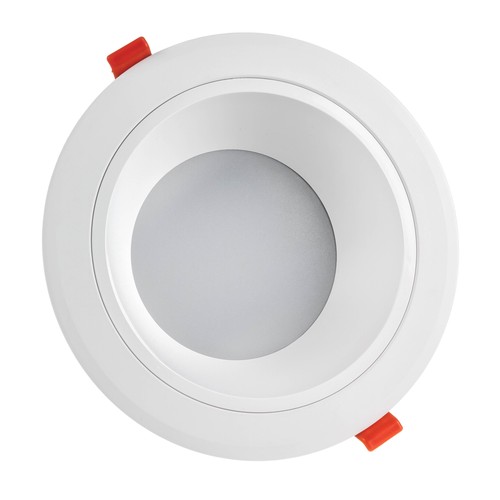 Outlet: 20W LED spotlight - Hull: Ø17 cm, Mål: Ø19 cm, 230V, IP44 våtrom & tak overheng